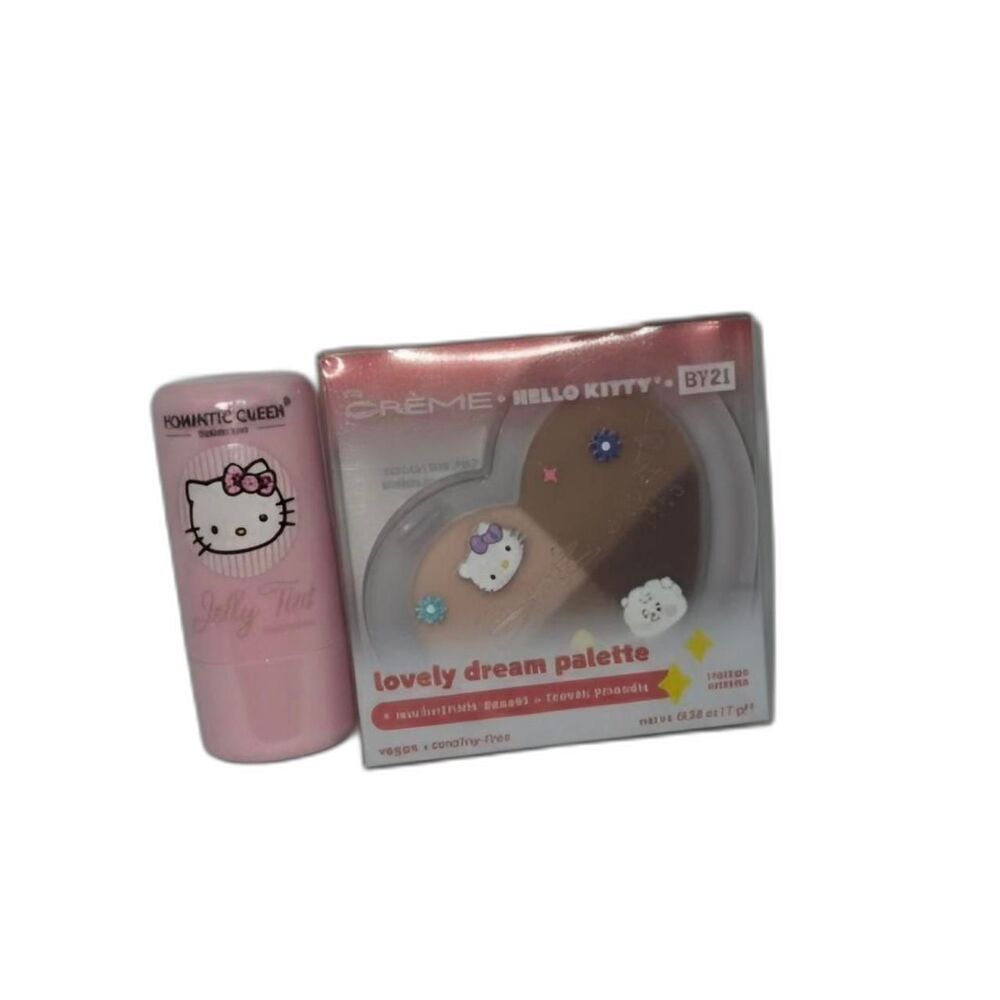 Hello Kitty x BT21 Lovely Dream Palette & Romantic QueenJelly Tint